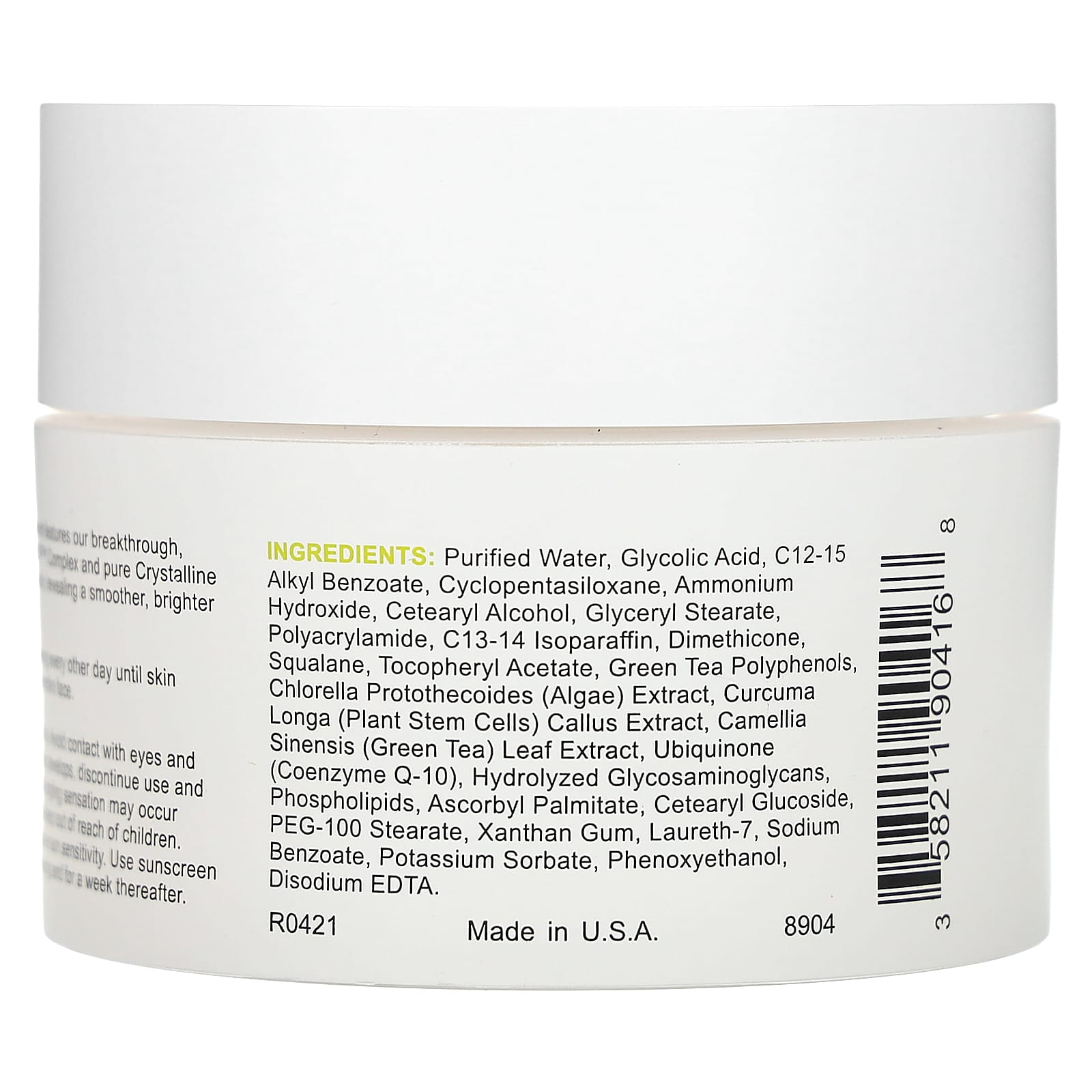 Replenix, Discoloration, Glycolic Acid 10% Resurfacing Cream, Fragrance Free, 1.7 oz (50 g) - Image 2