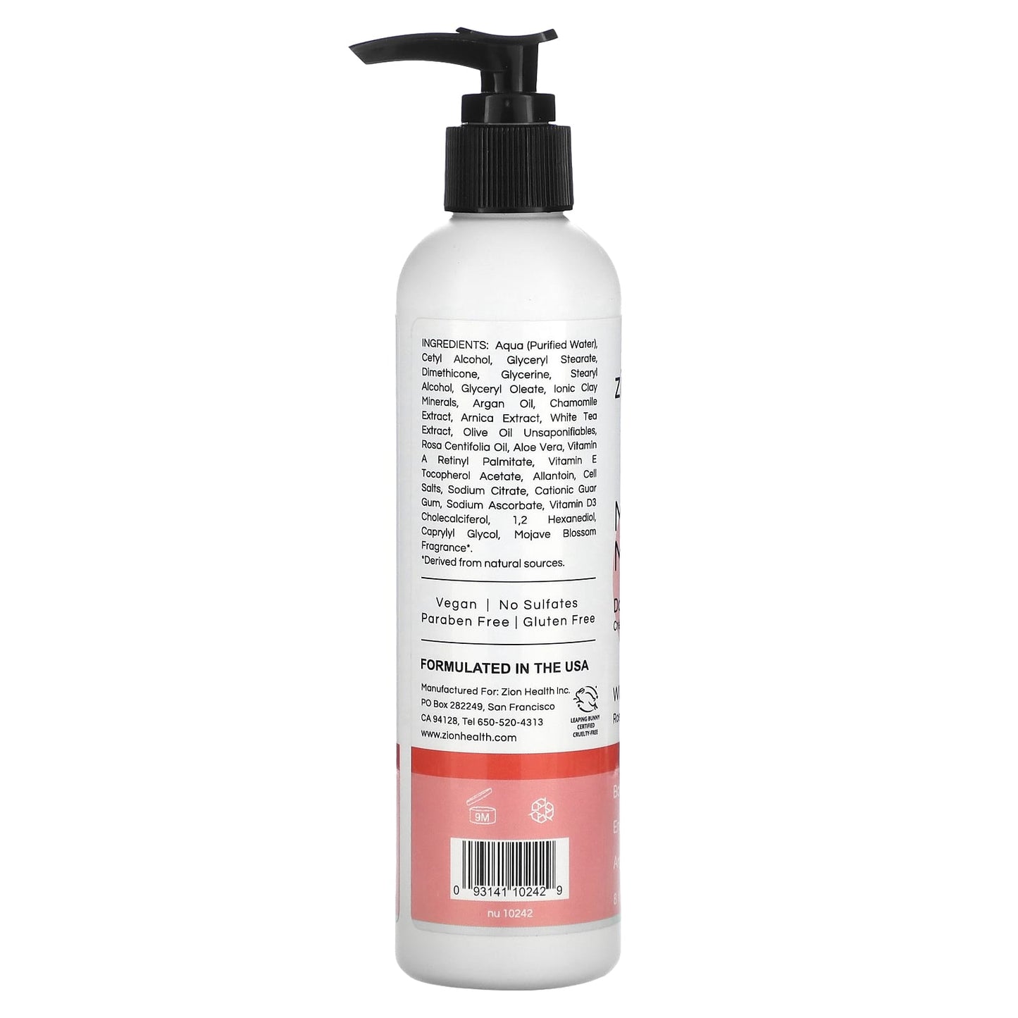 Zion Health, Mineral Moisture, Daily Lotion, White Rose, 8 oz (240 ml) - Image 2
