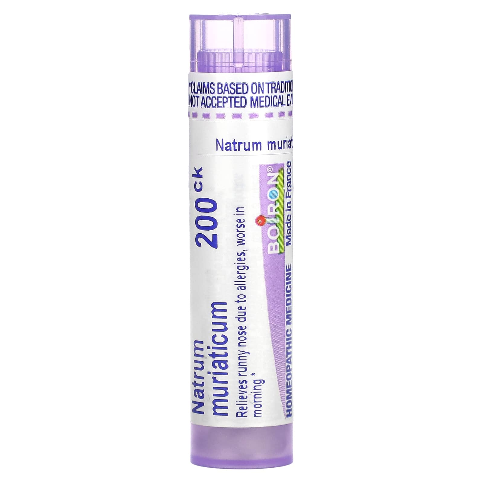 Boiron 200CK Natrum Muriaticum Allergy Relief Homeopathic Pellets - Image 1