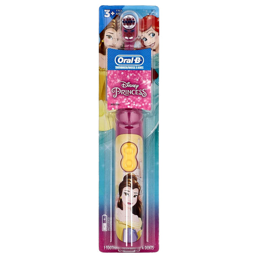 Oral-B, Kids, Battery Power Toothbrush, Soft, 3+ Years, Disney Princess, 1 Toothbrush - Image 1