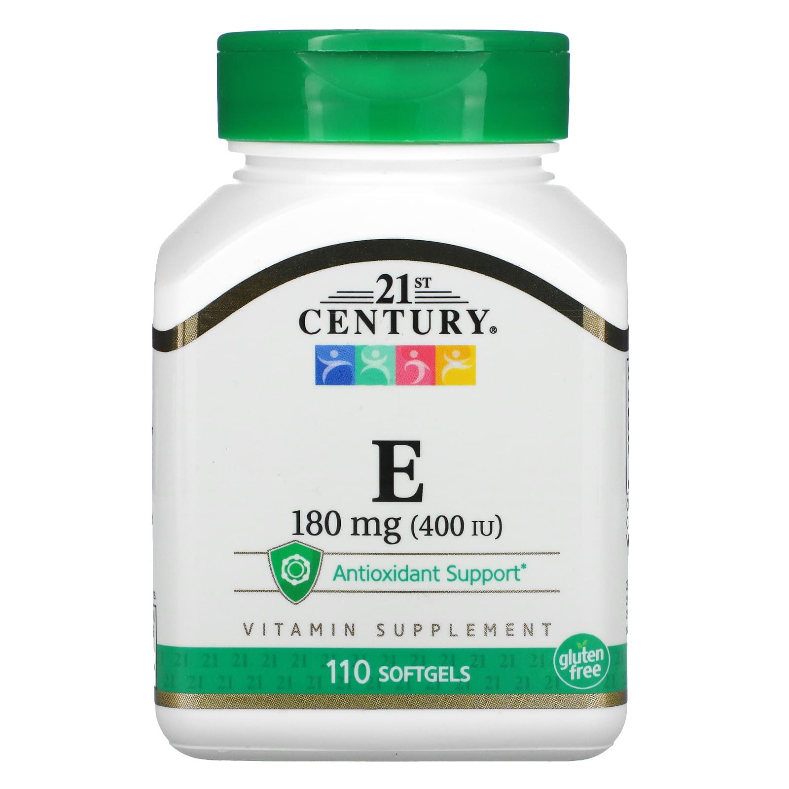 21st Century Vitamin E Supplement, 180 mg, 110 Softgels - Immune Support - Image 1