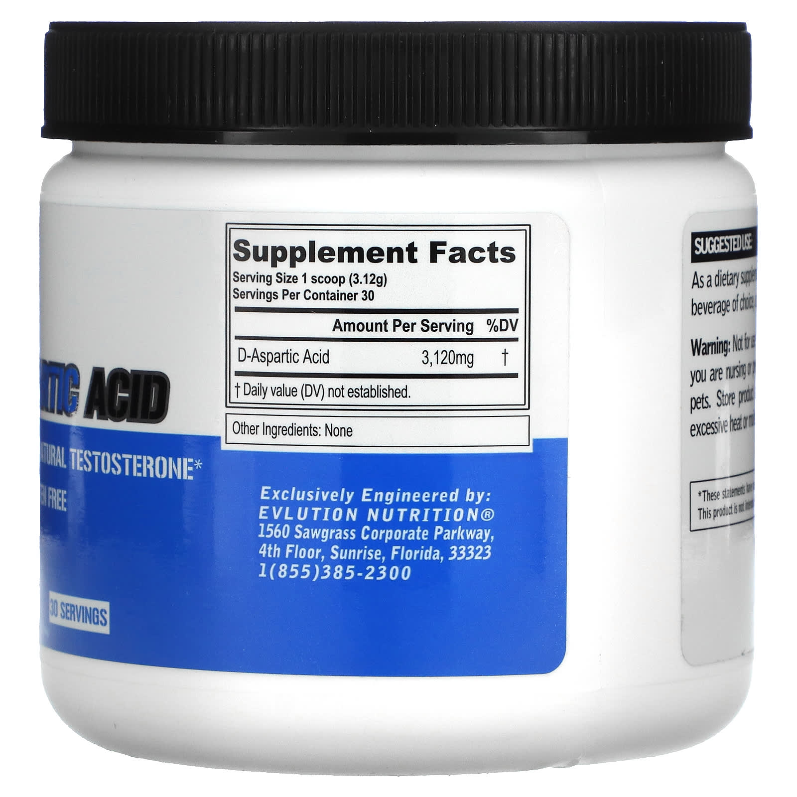 Boost Natural Testosterone with EVLution Nutrition D-Aspartic Acid - Image 2