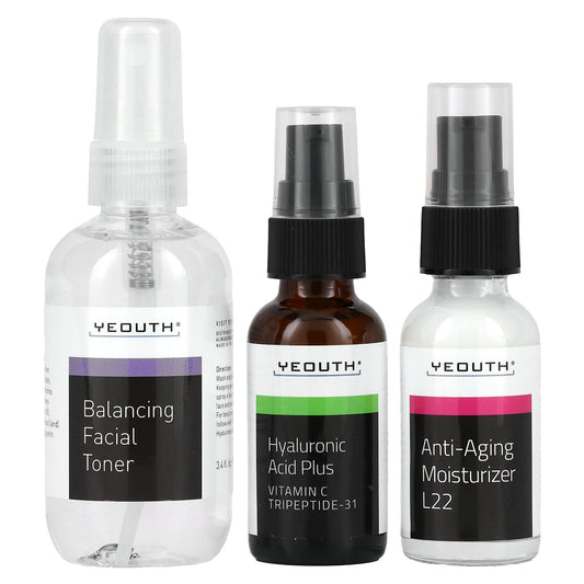 YEOUTH, Essential Anti-Aging Skin Care System, 3 Piece Set - Image 1