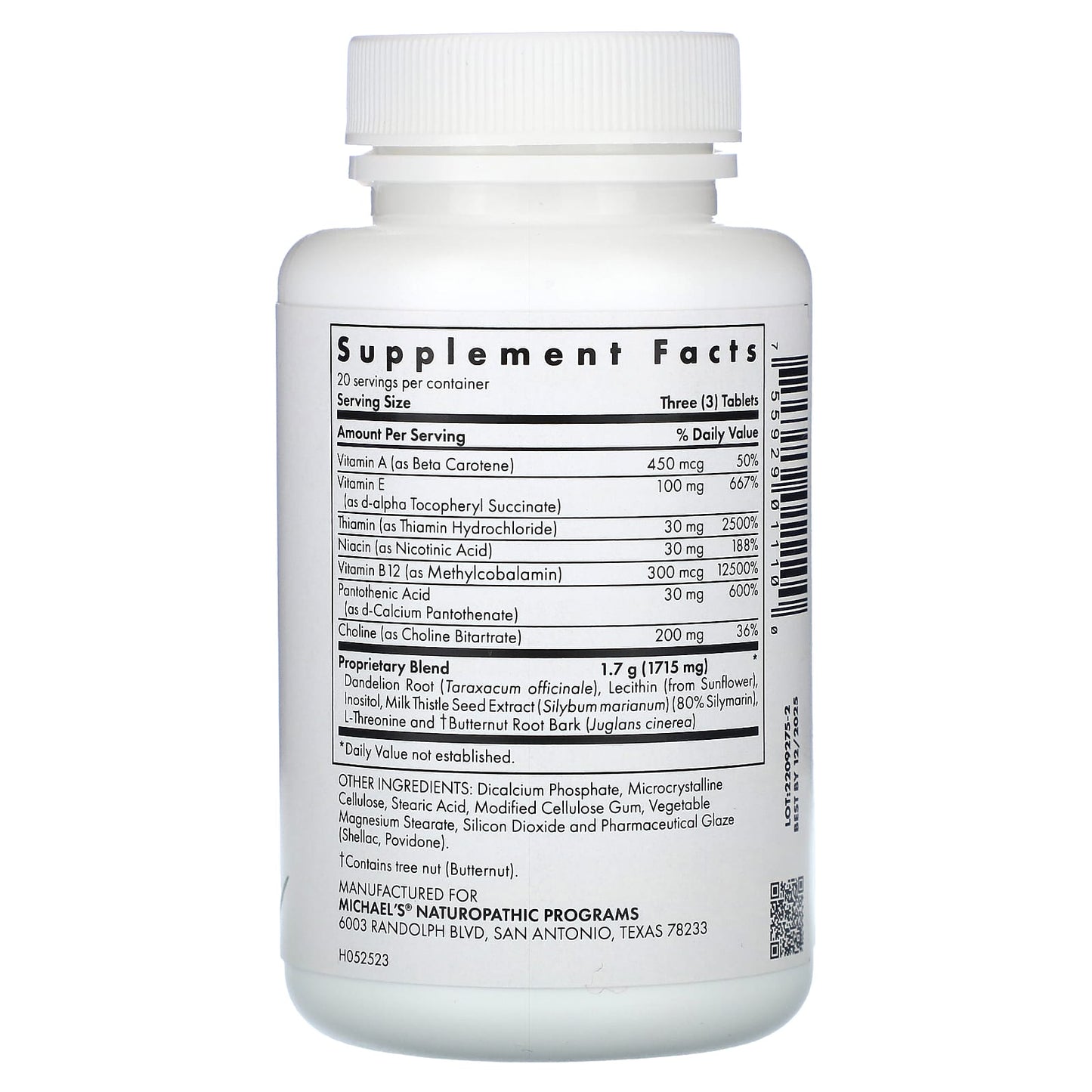 Michael's Health, Liver Wellness, 60 Vegetarian Tablets - Image 2