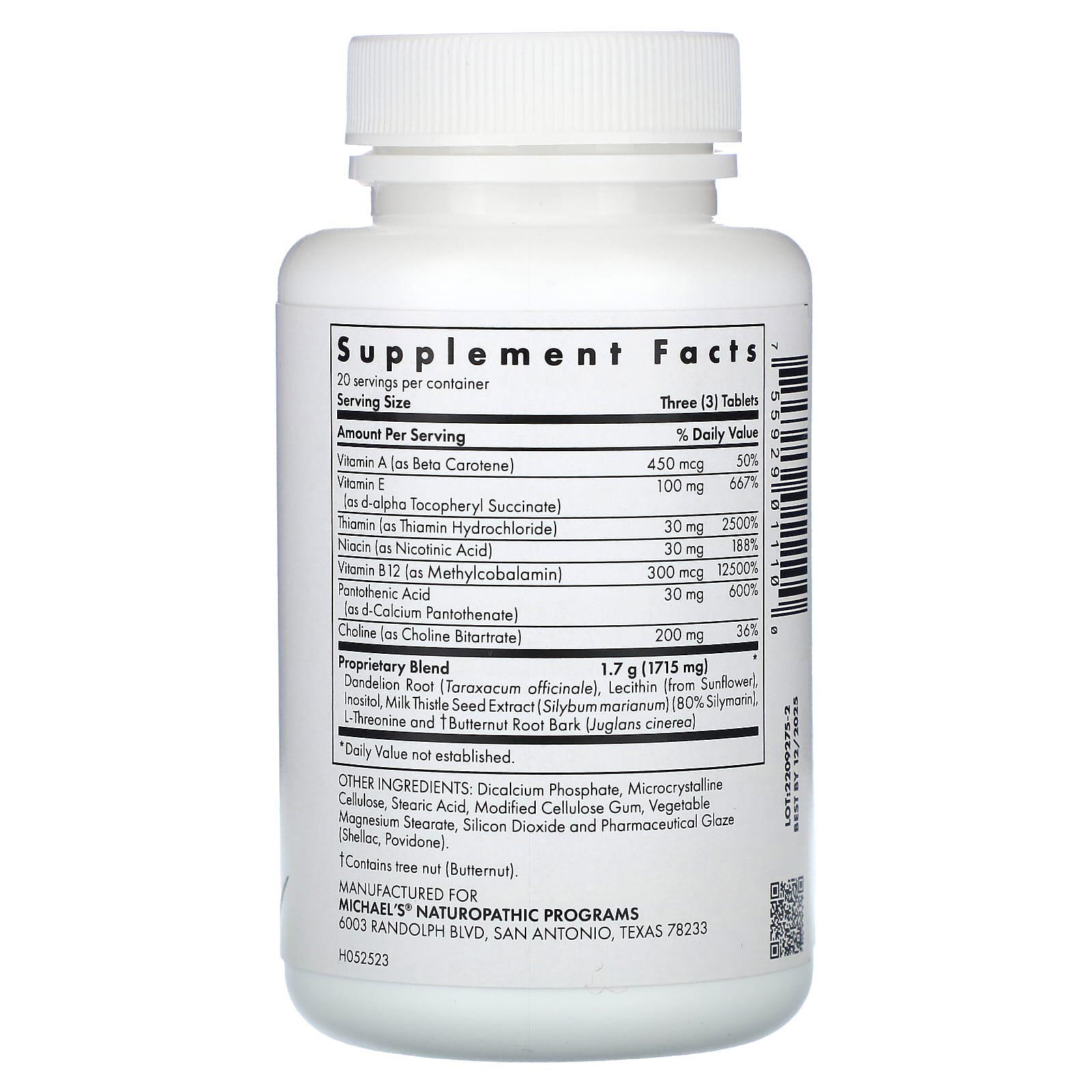 Michael's Health, Liver Wellness, 60 Vegetarian Tablets - Image 2