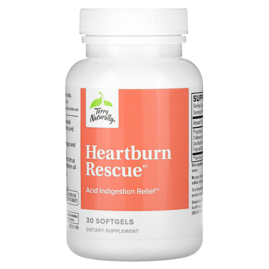 Terry Naturally, Heartburn Rescue, 30 Softgels - Image 1