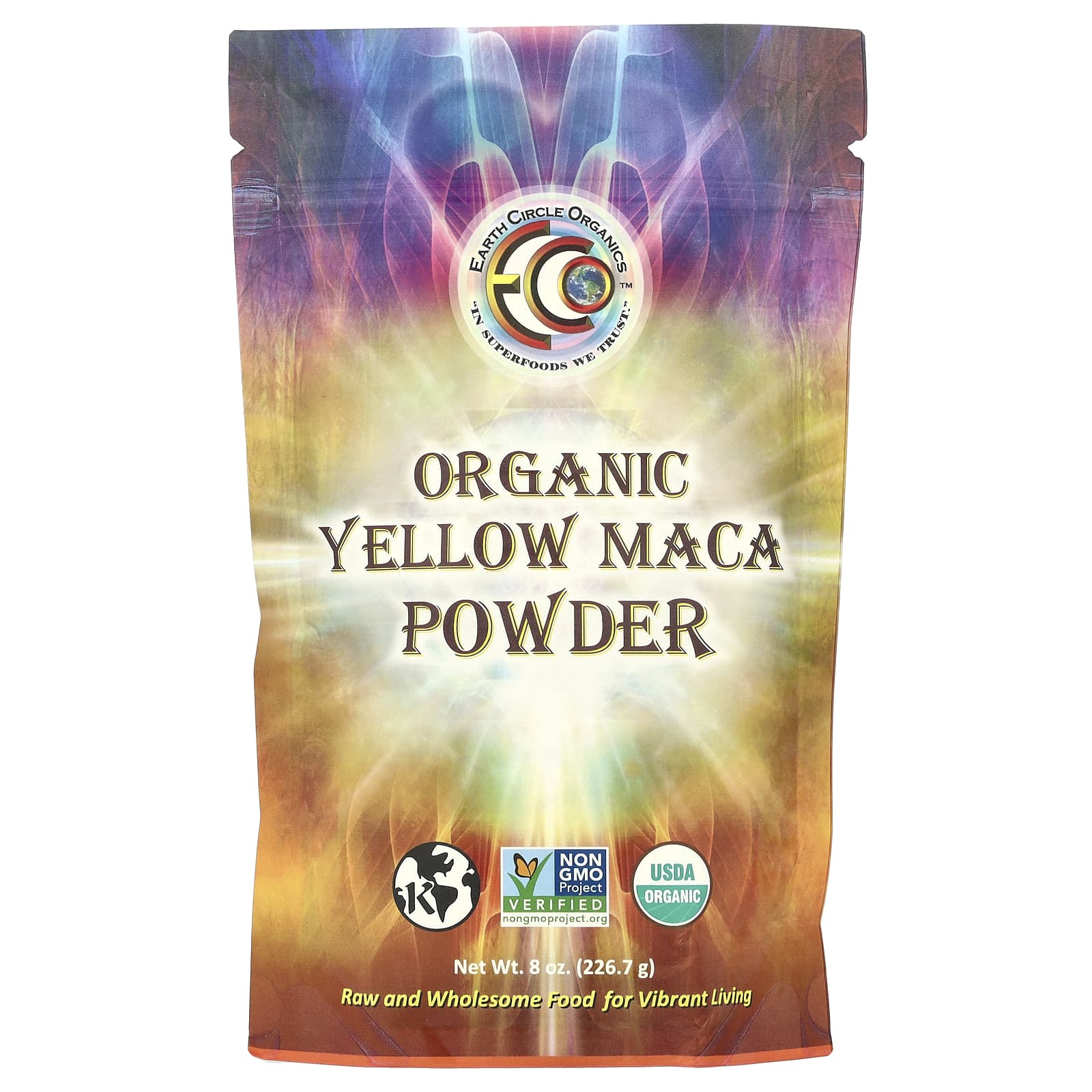 Raw Organic Yellow Maca Powder by Earth Circle Organics - 8 oz - Image 1