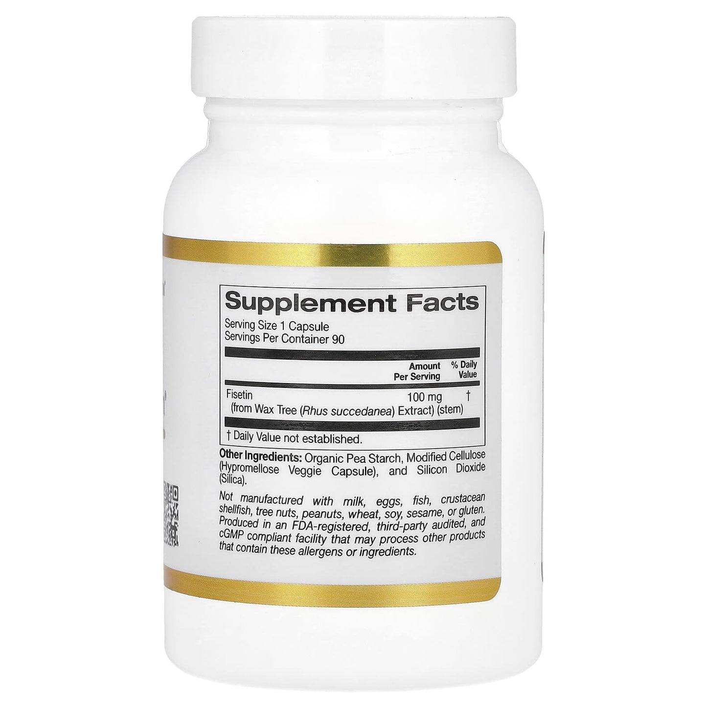 California Gold Nutrition Fisetin with Novusetin - 100 mg Veggie Capsules - Image 2