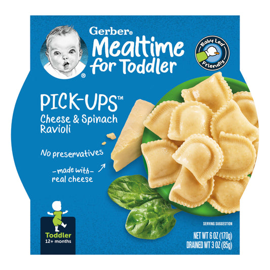 Gerber Cheese & Spinach Ravioli, Toddler Meal for 12+ Months - Image 1