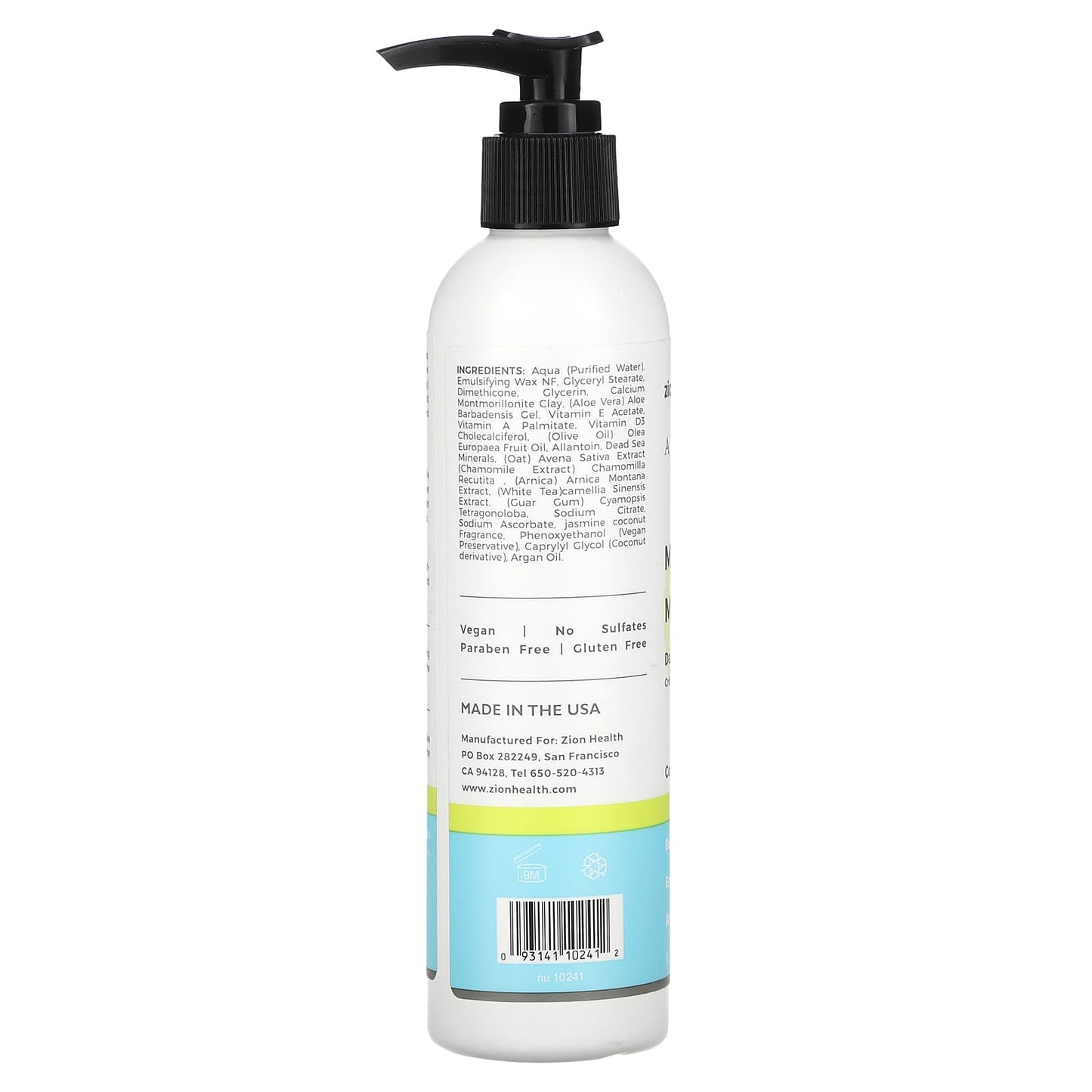 Zion Health, Adama, Mineral Moisture Daily Lotion, Coconut Jasmine, 8 fl oz (240 ml) - Image 2