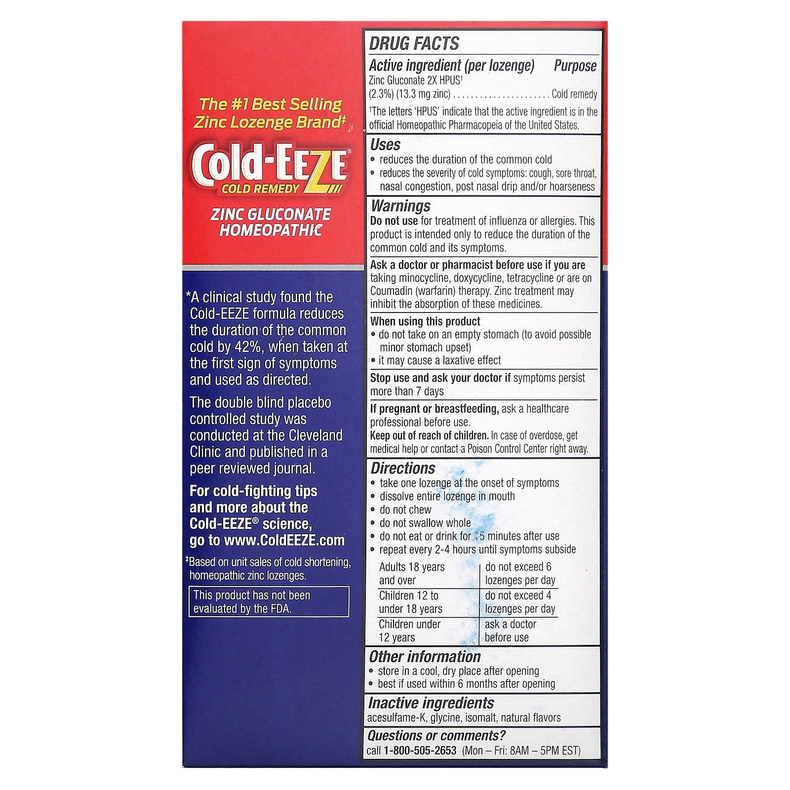 Cold Eeze Natural Cold Remedy Lozenges | Shorten Your Cold - Image 2