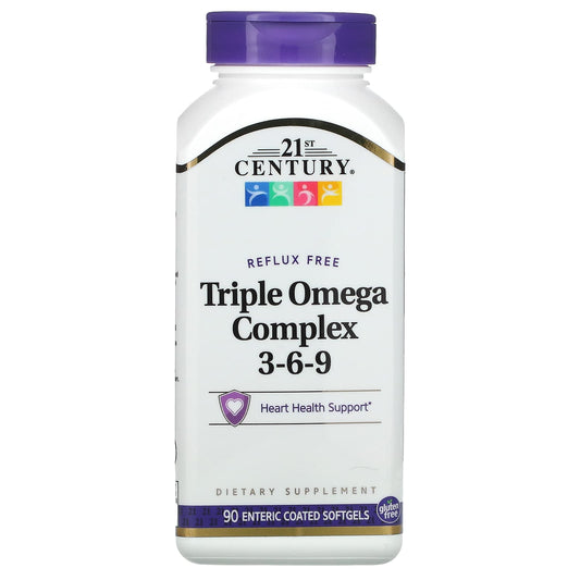 Triple Omega Complex 3-6-9 Heart Health Dietary Supplement - Image 1