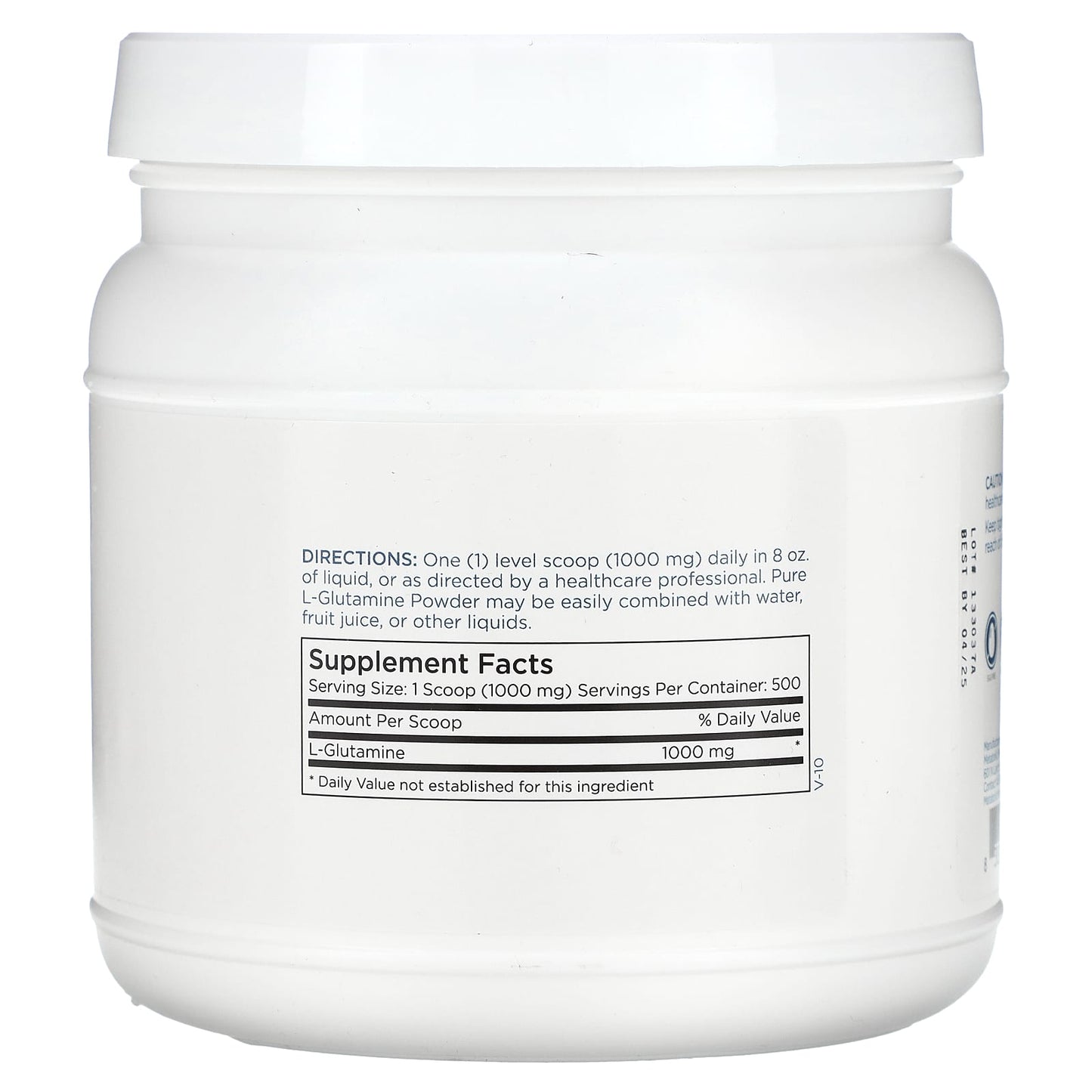Metabolic Maintenance, L-Glutamine Powder, 1.1 lb (0.5 kg) - Image 2