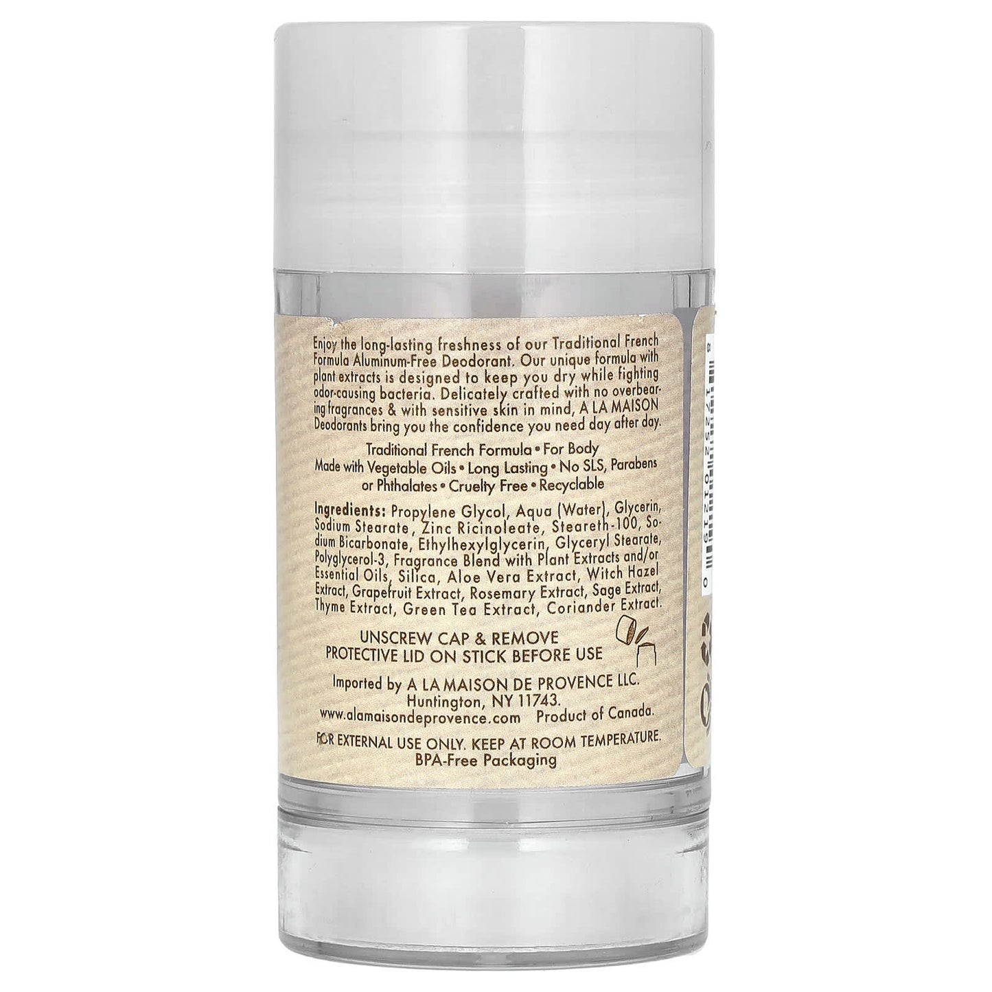Long-Lasting Aluminum-Free Deodorant in Honeysuckle | A La Maison - Image 2