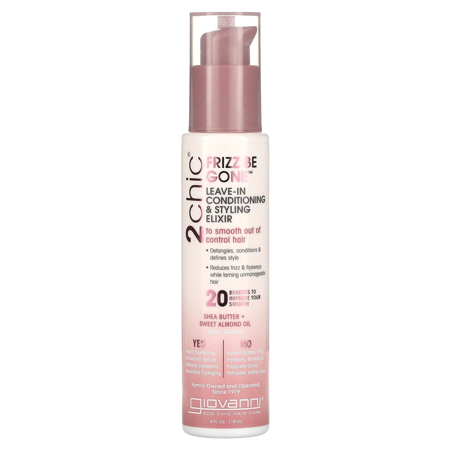 Giovanni Frizz Be Gone Leave-In Conditioner & Styling Elixir, 4 fl oz - Image 1