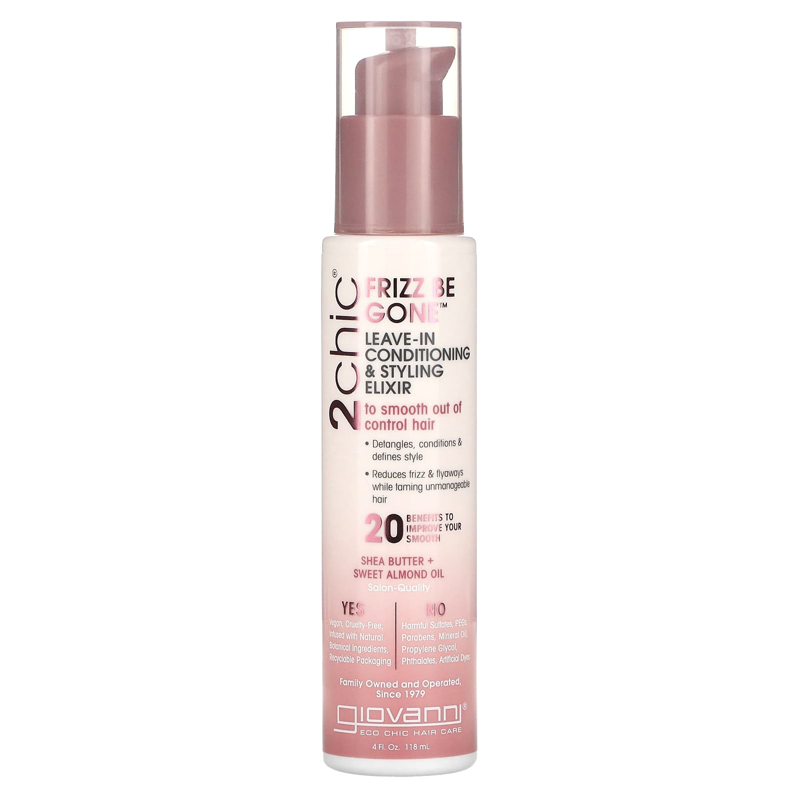 Giovanni Frizz Be Gone Leave-In Conditioner & Styling Elixir, 4 fl oz - Image 1
