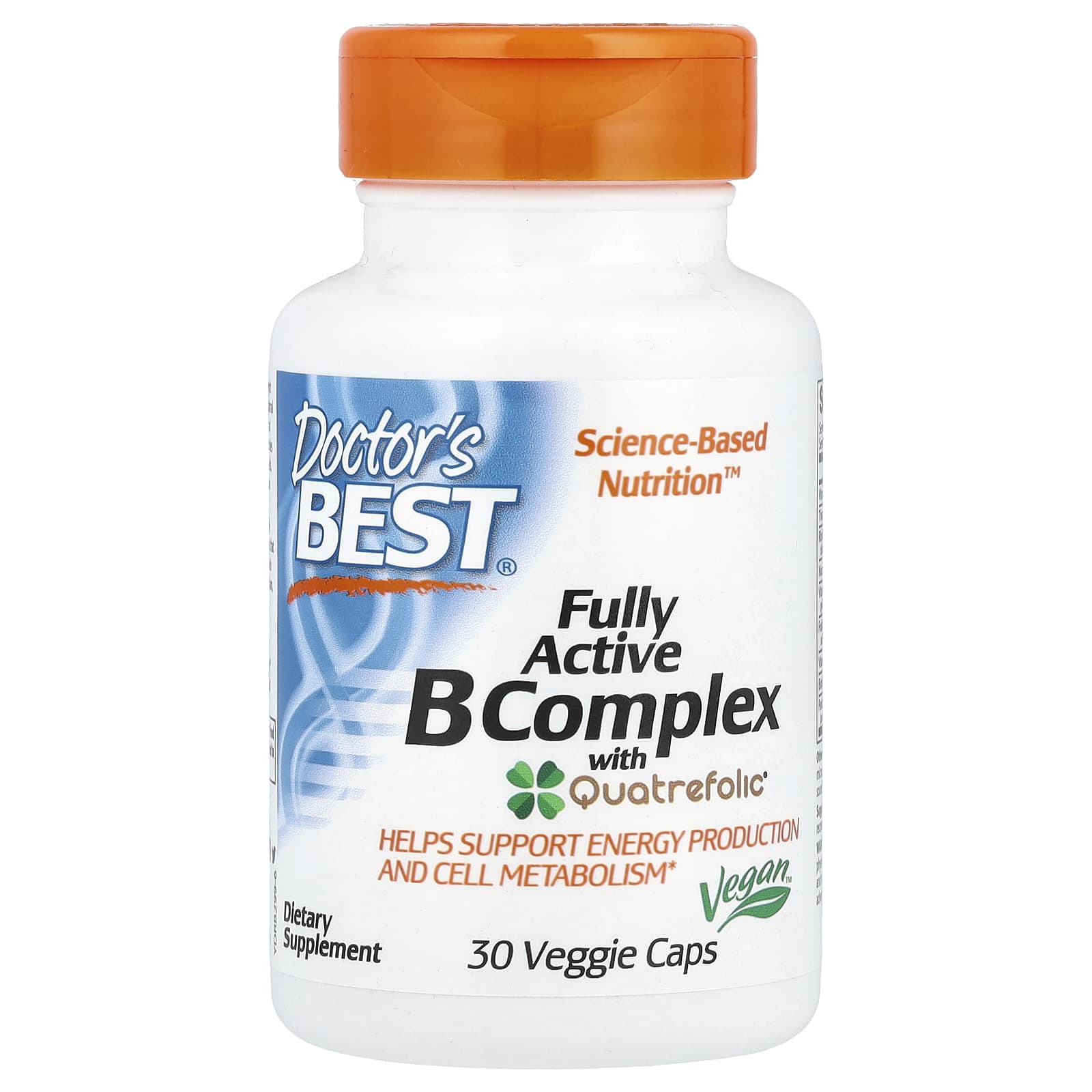 Doctor's Best B Complex with Quatrefolic - 30 Veggie Caps - Image 1