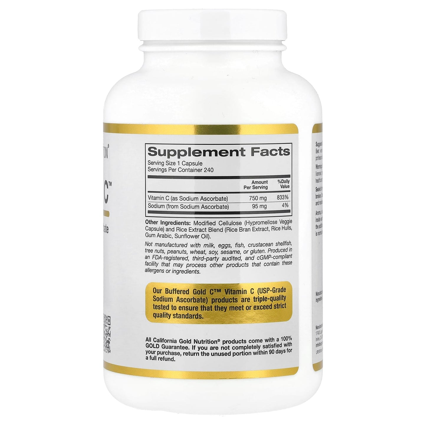 Boost Immune Health with Buffered Vitamin C by California Gold Nutrition - Image 2