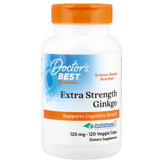 Doctor's Best Extra Strength Ginkgo Biloba 120mg - Cognitive Health Support - Image 1