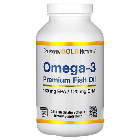 California Gold Nutrition Omega-3 Fish Oil Softgels for Immune Health - Image 1
