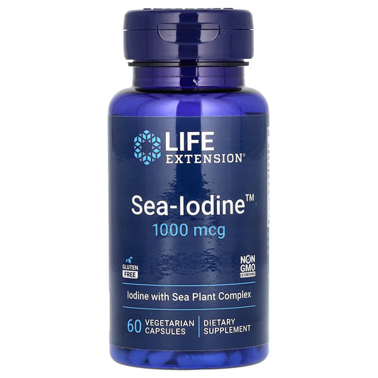 Life Extension, Sea-Iodine, 1,000 mcg, 60 Vegetarian Capsules - Image 1
