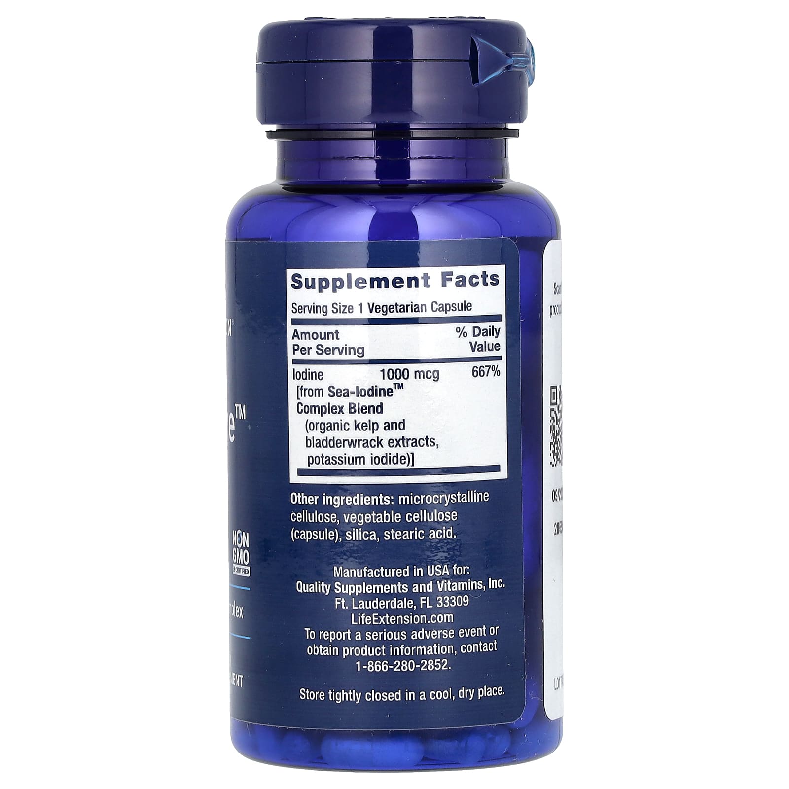 Life Extension, Sea-Iodine, 1,000 mcg, 60 Vegetarian Capsules - Image 2