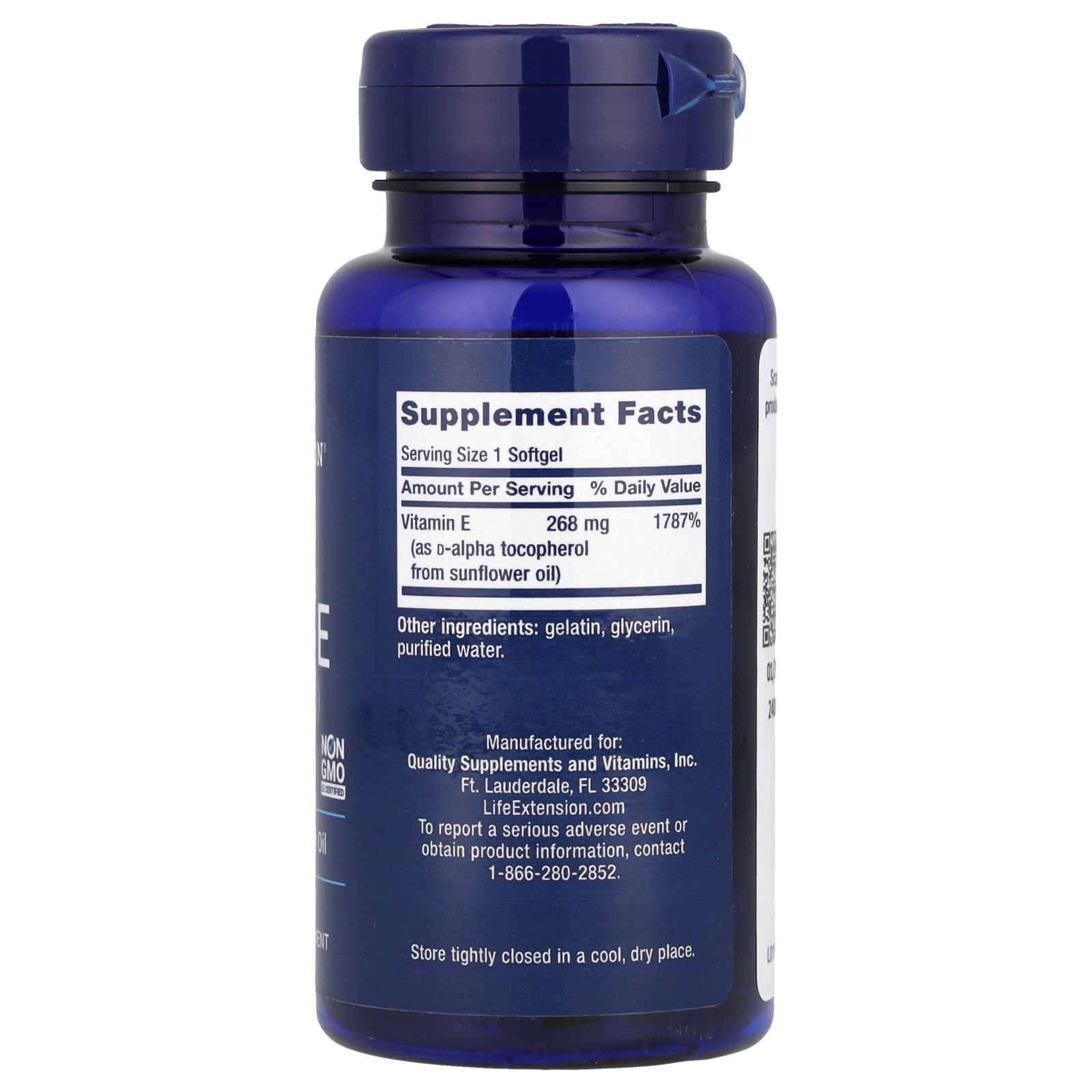 Life Extension, Super Vitamin E, 268 mg (400 IU), 90 Softgels - Image 2