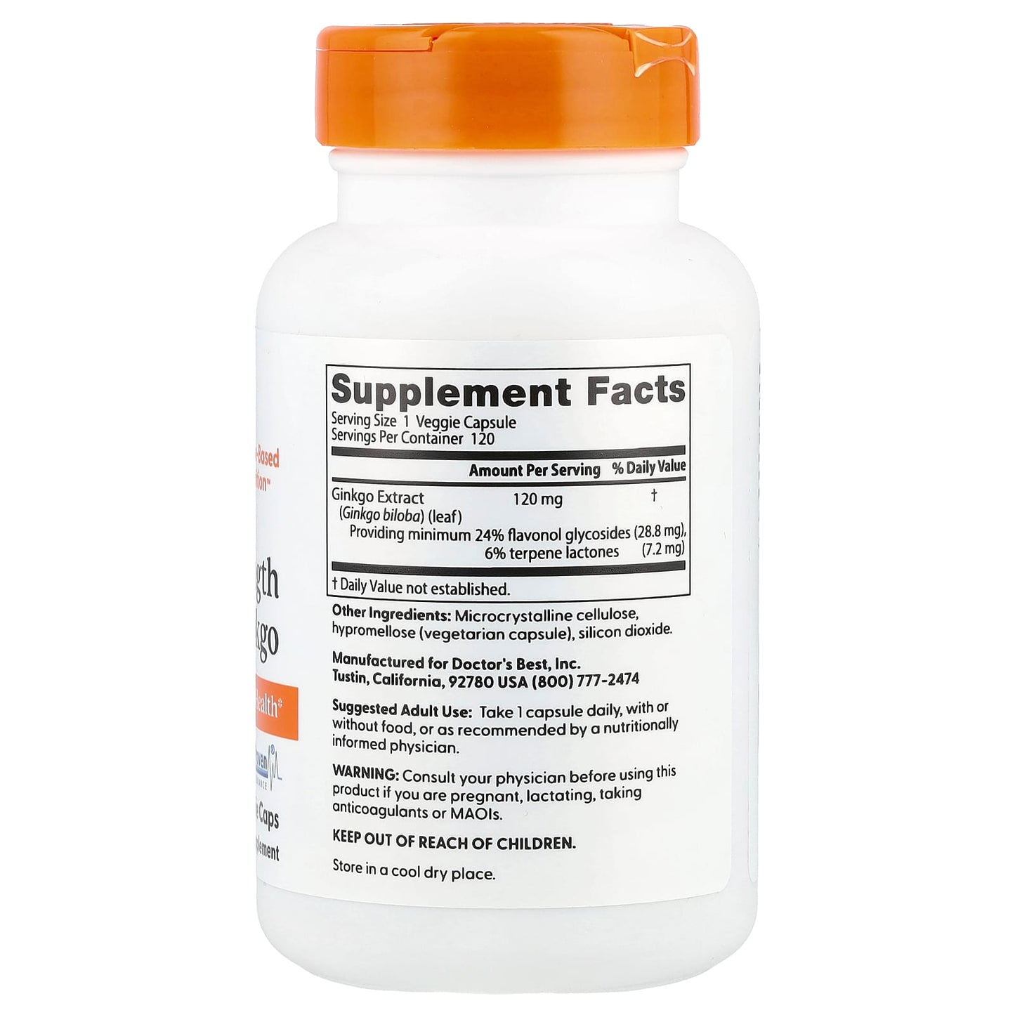 Doctor's Best Extra Strength Ginkgo Biloba 120mg - Cognitive Health Support - Image 2
