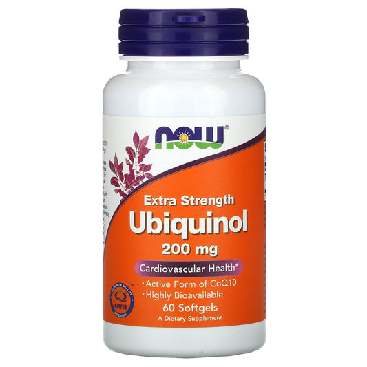 NOW Foods, Ubiquinol, Extra Strength, 200 mg, 60 Softgels