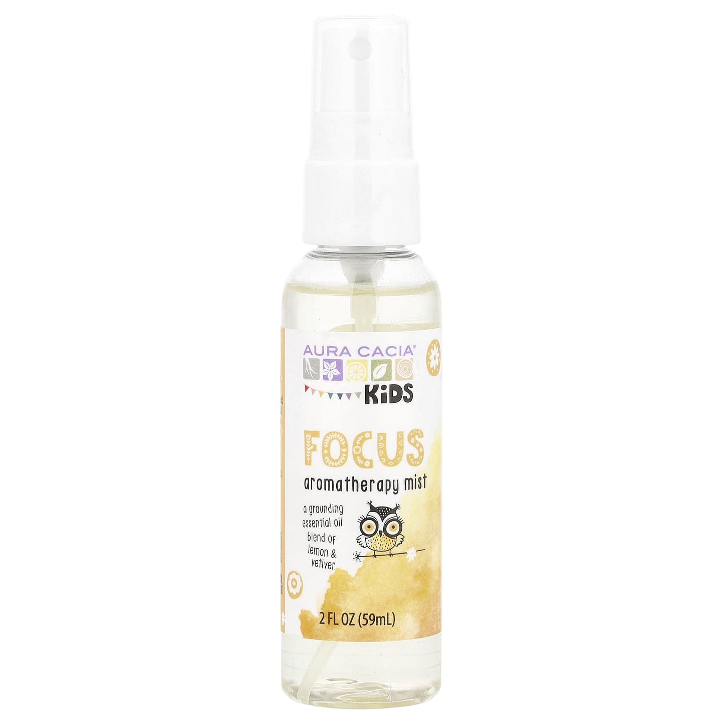 Aura Cacia Kids Focus Aromatherapy Mist, 2 fl oz (59 ml) - Image 1