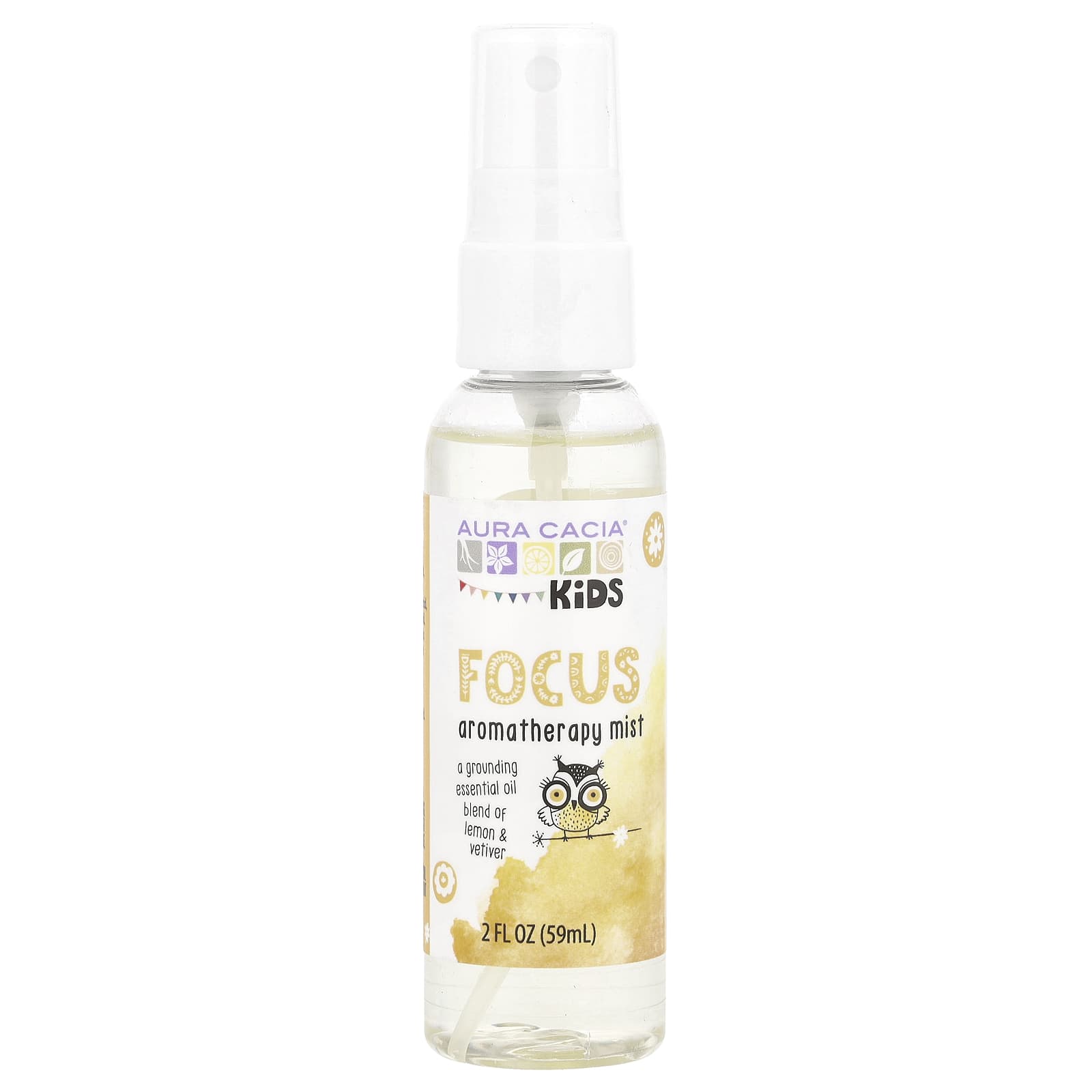 Aura Cacia Kids Focus Aromatherapy Mist, 2 fl oz (59 ml) - Image 1