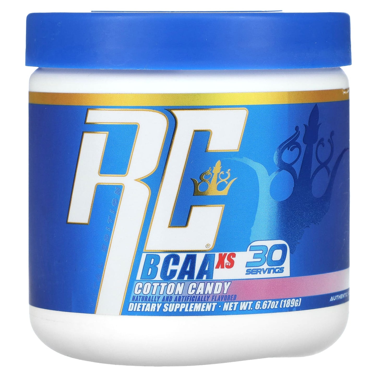 Ronnie Coleman, Vital Edition, BCAA XS, Cotton Candy, 6.67 oz (189 g) - Image 1