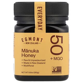 Nature's Gold: Egmont Manuka Honey, Raw & Unpasteurized, MGO 50+ 8.8 oz (250g)