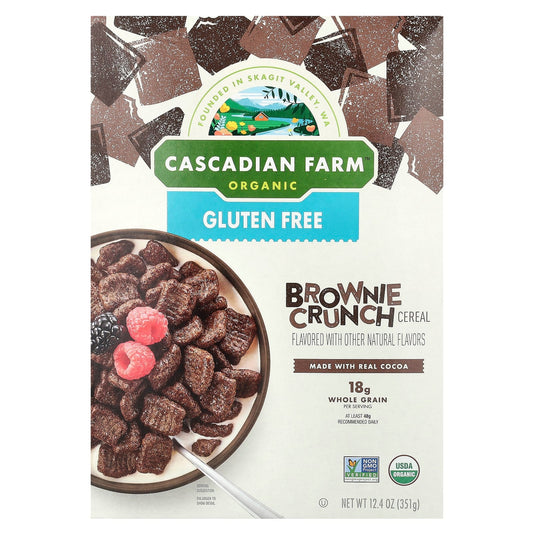 Cascadian Farm Organic Brown Crunch Cereal, 12.4 oz - USDA Certified - Image 1