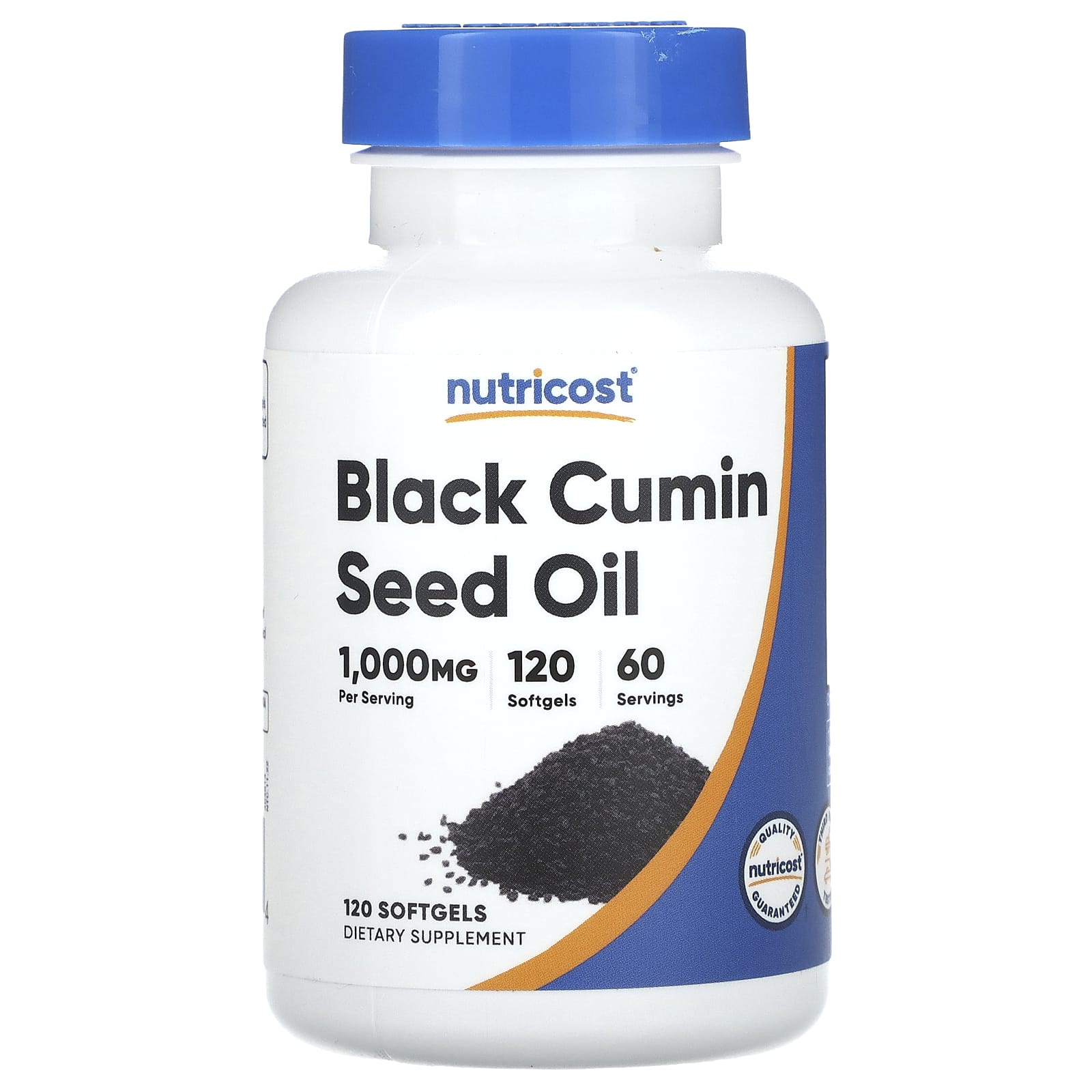Nutricost, Black Cumin Seed Oil, 120 Softgels (500 mg per Softgel) - Image 1