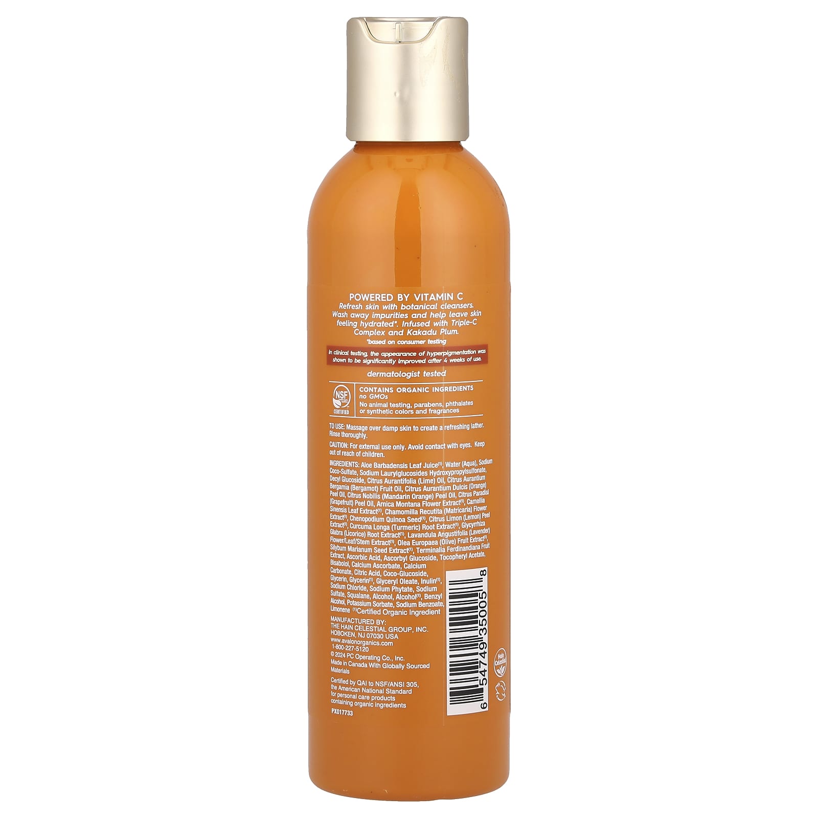 Avalon Organics Vitamin C Cleansing Gel, 6fl oz - Image 2