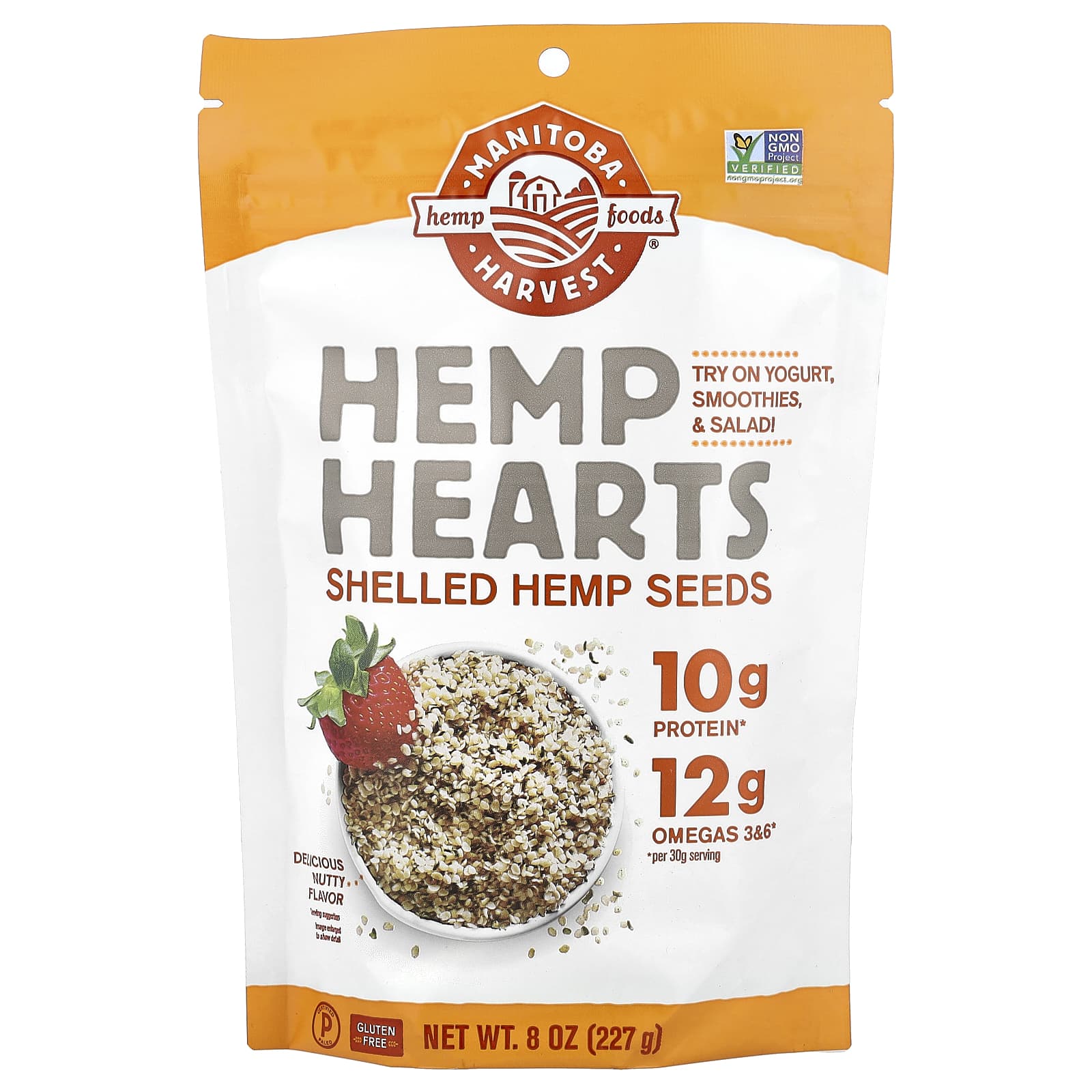 Manitoba Harvest, Hemp Hearts, Shelled Hemp Seeds, 8 oz (227 g) - Image 1