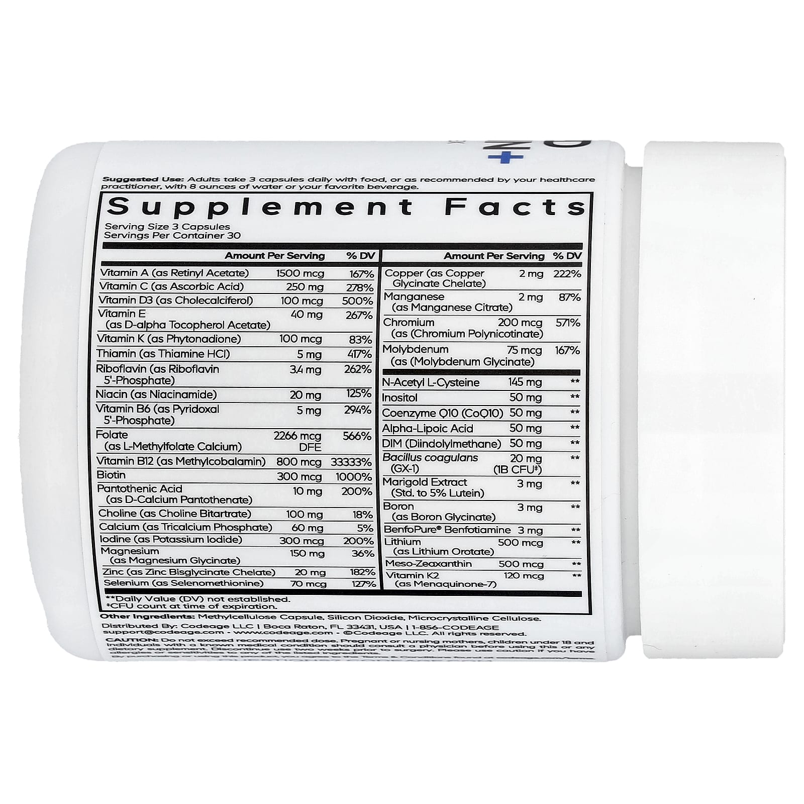 Methylated Multivitamin+ by CodeAge: Comprehensive Nutrition for Optimal Health - Image 2