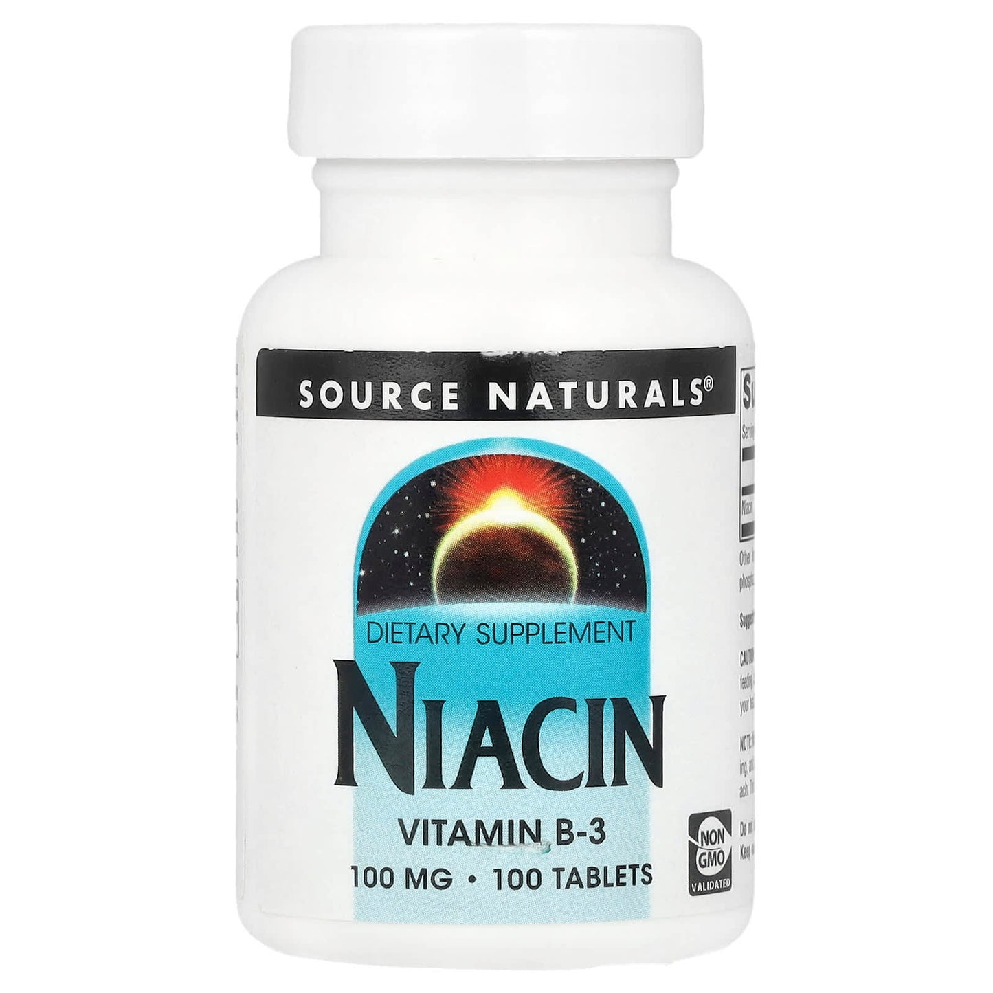 Source Naturals, Niacin, 100 mg, 100 Tablets - Image 1