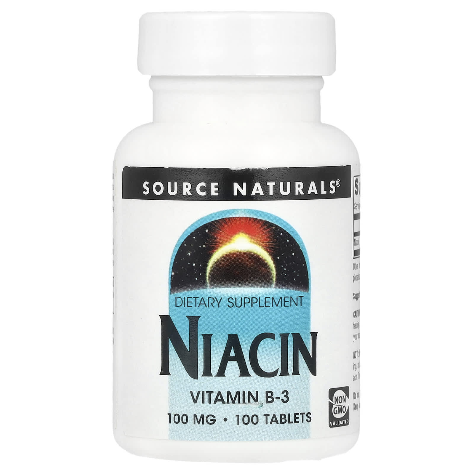 Source Naturals, Niacin, 100 mg, 100 Tablets - Image 1