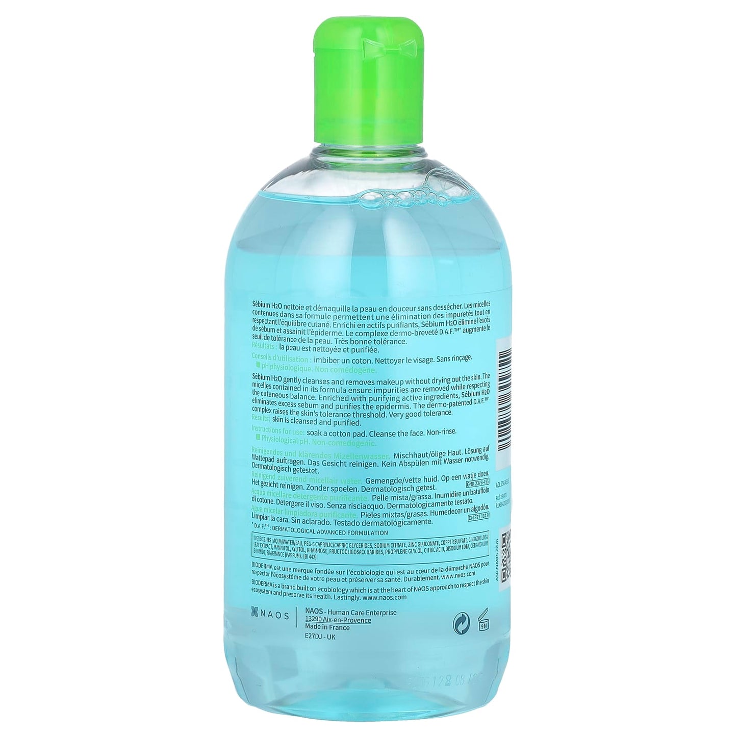 Bioderma Sebium H2O Purifying Micellar Water for Combination & Oily Skin, 16.9 fl oz - Image 2