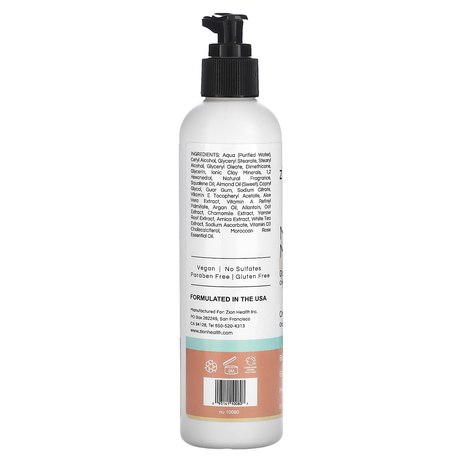 Zion Health, Mineral Moisture Daily Lotion, Orange Vanilla, 8 fl oz (240 ml) - Image 2