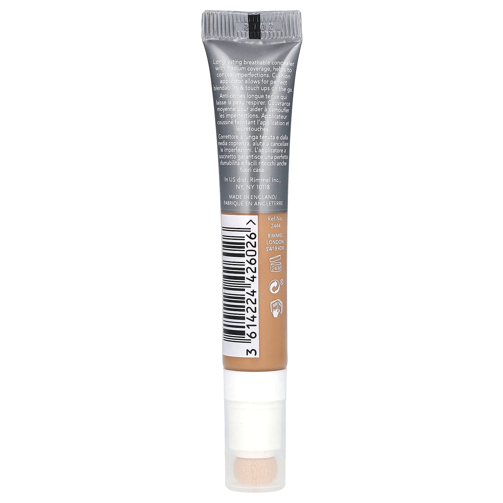 Rimmel London, Lasting Finish 25HR Breathable Concealer, 300 Medium, 0.23 fl oz (7 ml) - Image 2