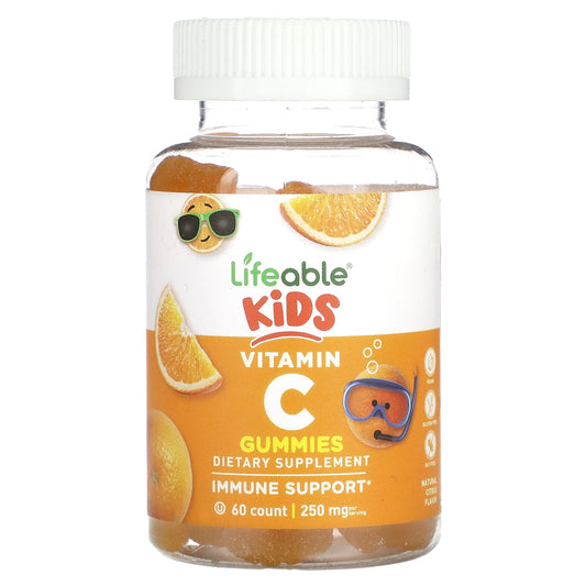 Lifeable, Kids Vitamin C Gummies, Natural Citrus, 60 Gummies (125 mg per Gummy) - Image 1