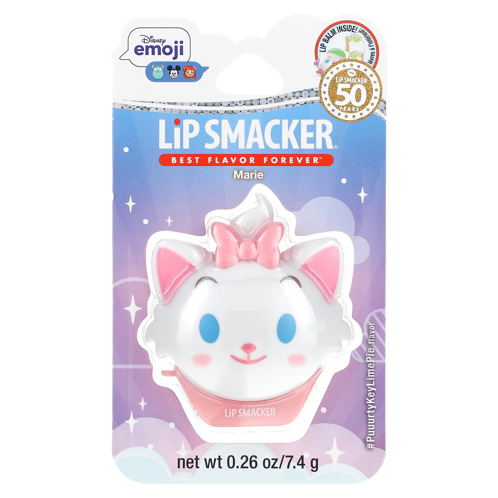 Lip Smacker, Disney Emoji, Lip Balm, Marie, #PuuurtyKeyLimePie, 0.26 oz (7.4 g) - Image 2