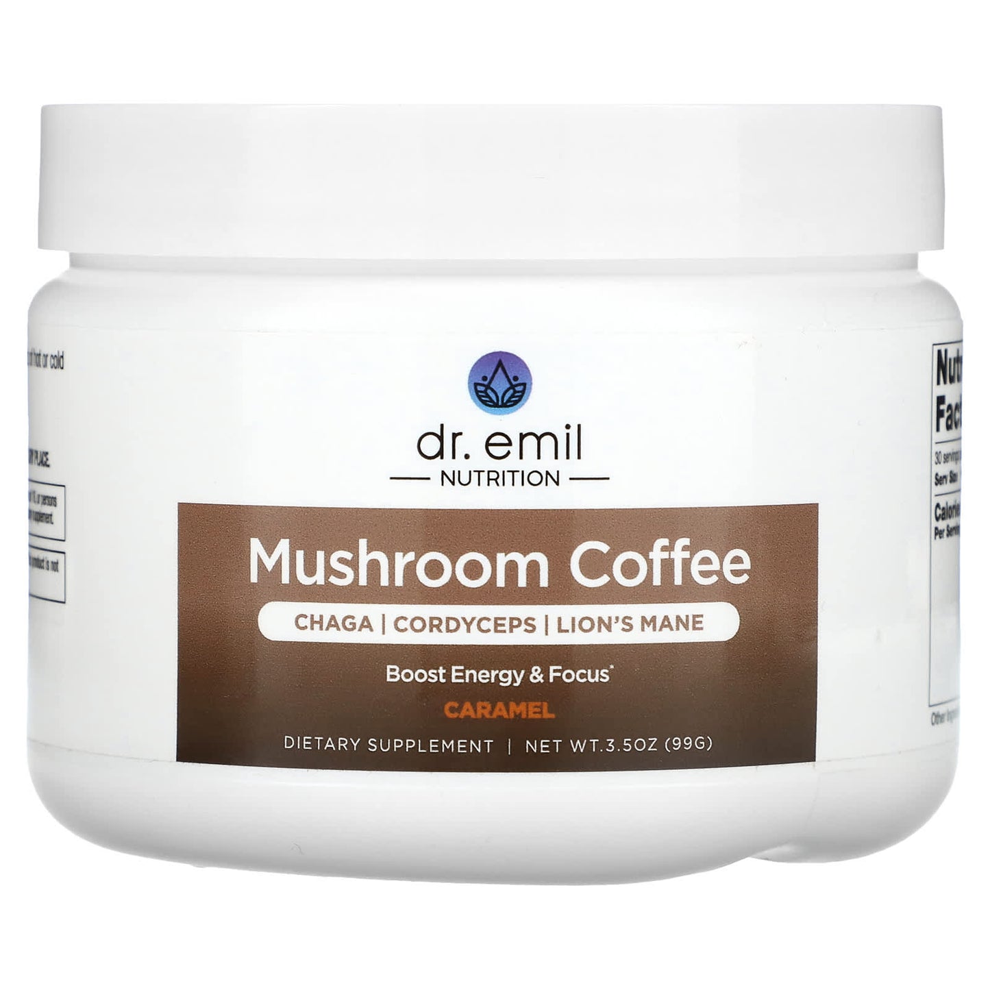 Boost Your Day with Dr. Emil's Mushroom Coffee - Caramel Flavor - Image 1
