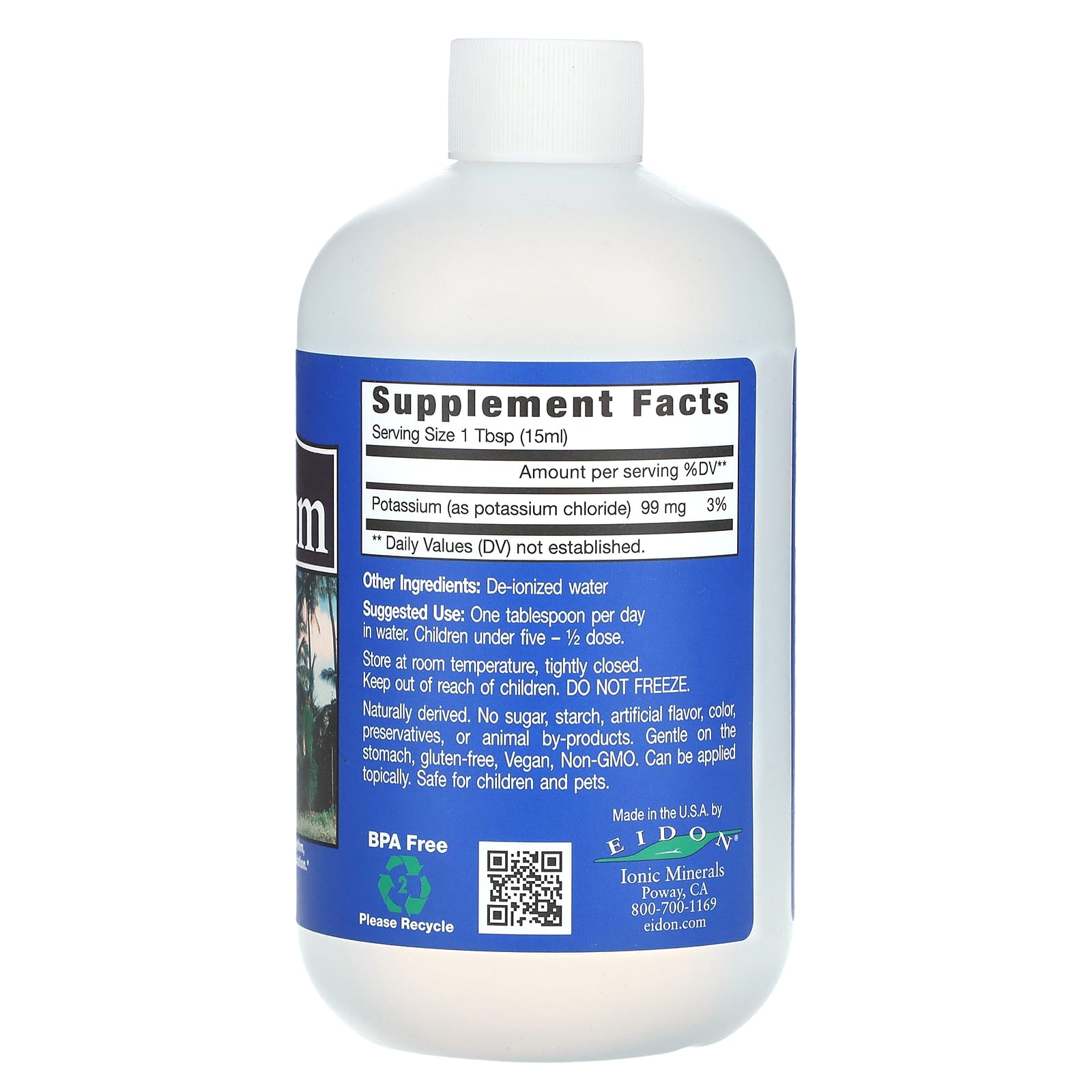 Ionic Potassium Supplement - Bioavailable Liquid by Eidon Ionic Minerals - Image 2