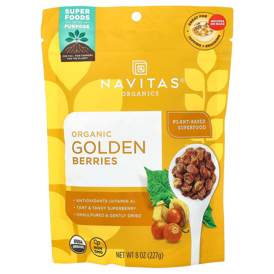 Navitas Organics, Organic Golden Berries, 8 oz (227 g) - Image 1