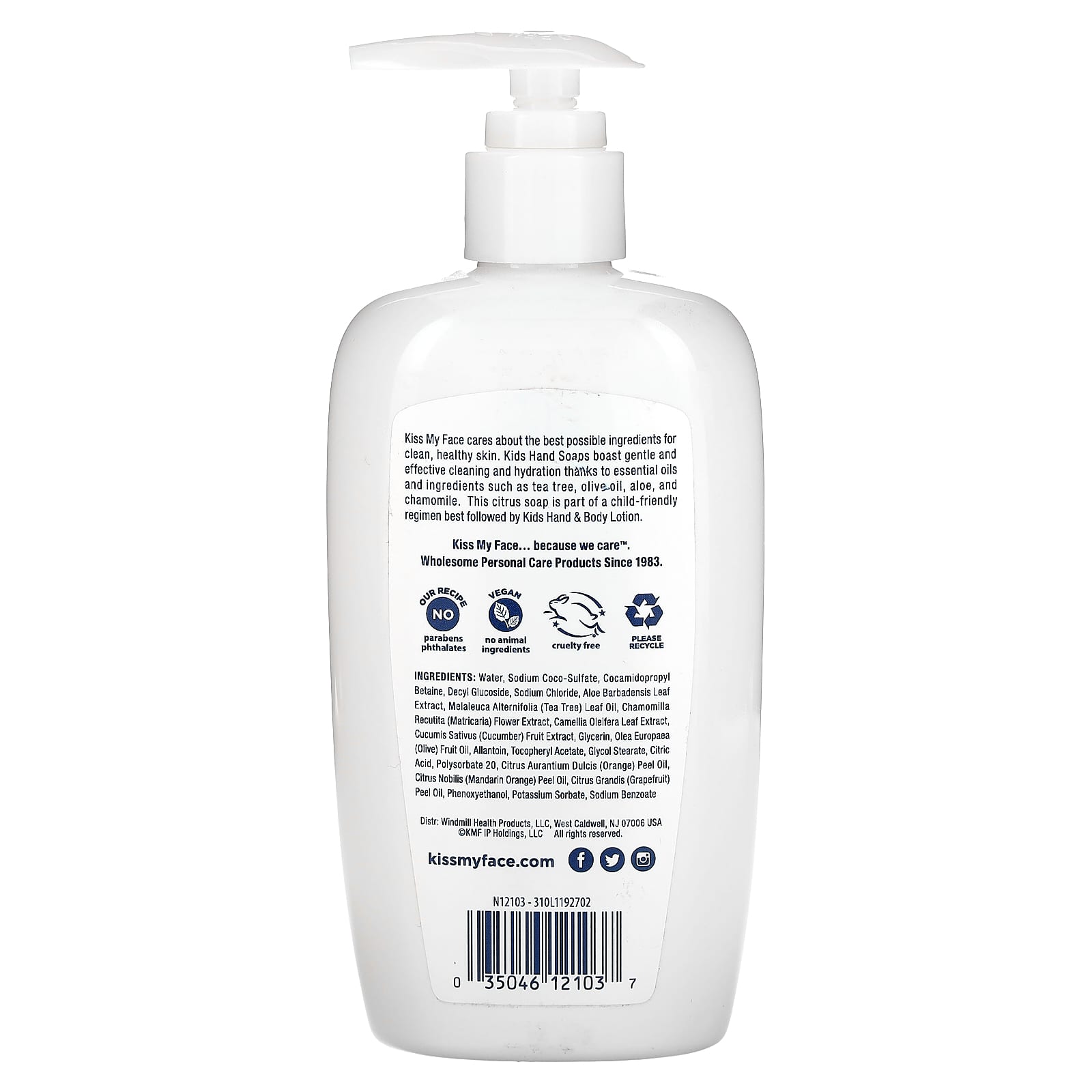 Kiss My Face, Kids Tea Tree & Aloe Hand Soap, Citrus, 9 fl oz (266 ml) - Image 2