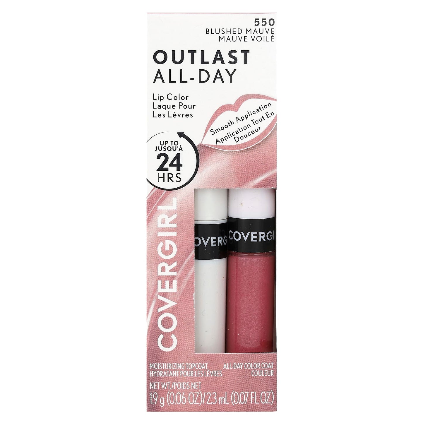 Covergirl Outlast Lip Color, 24hr Blushed Mauve, Cruelty-Free - Image 2